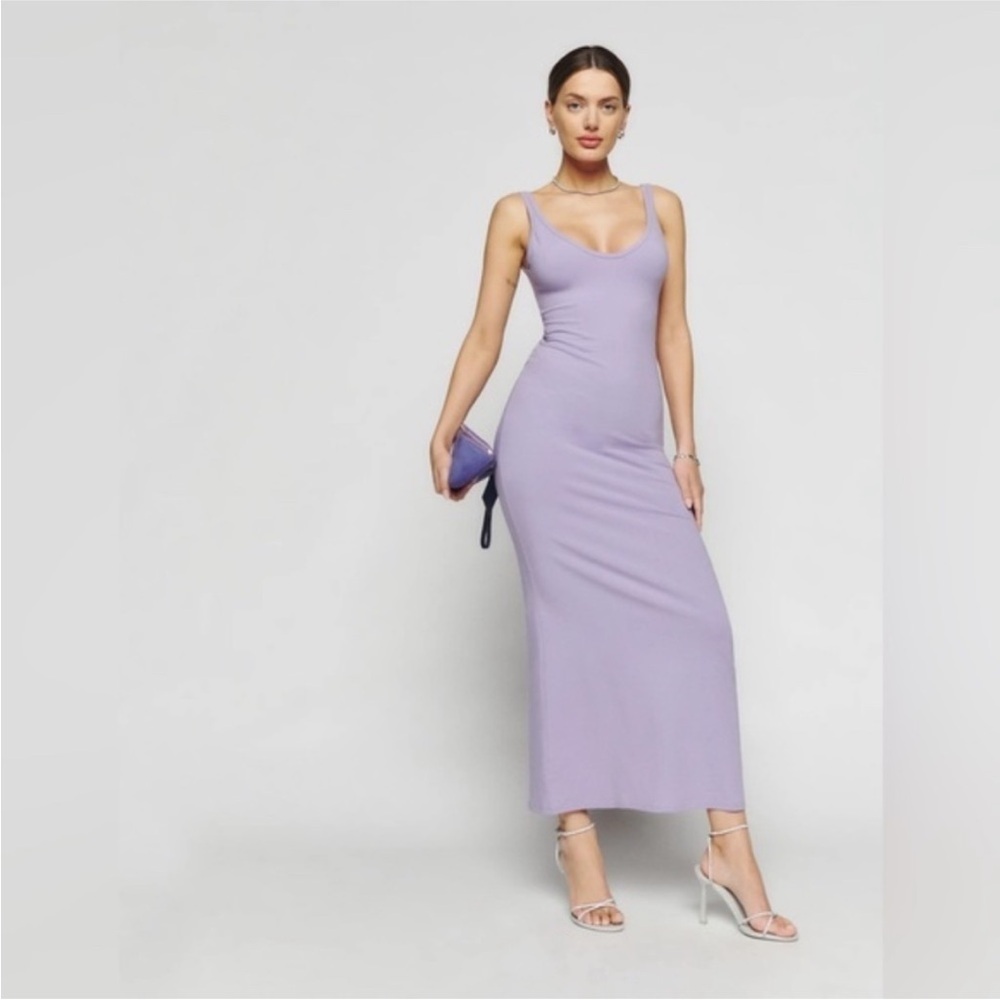 Reformation Tyra Lavender Maxi Dress